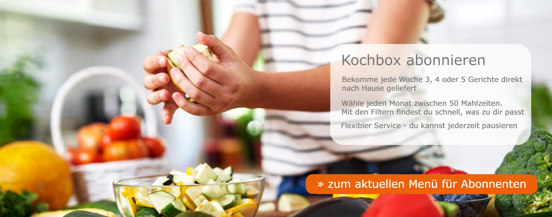 Kochbox abonnieren Menü