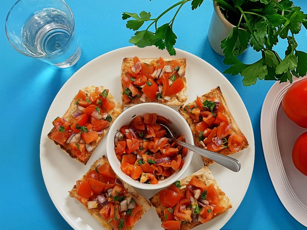 Bruschetta mit Tomatensalsa