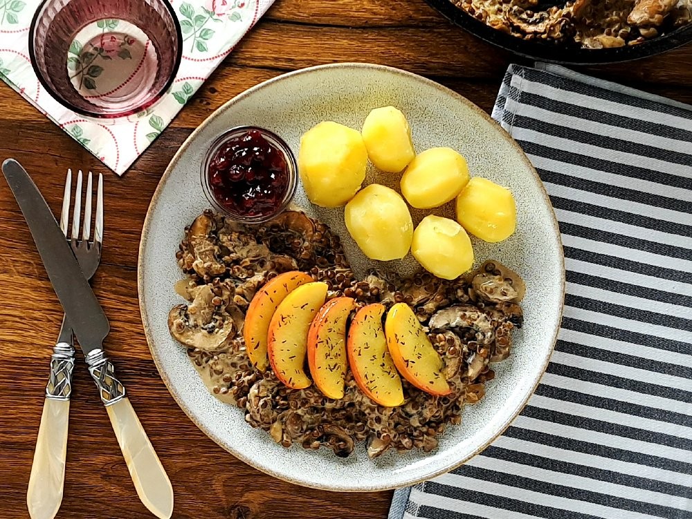 Champignon-Linsen-Ragout