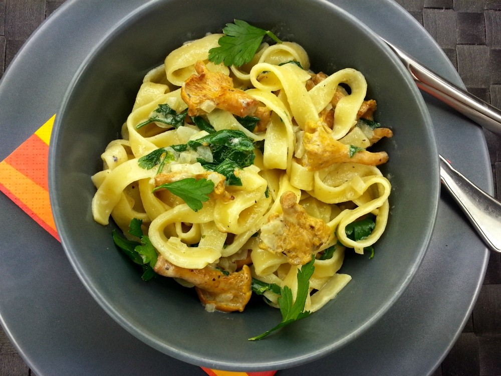 Cremige Pfifferlingspasta