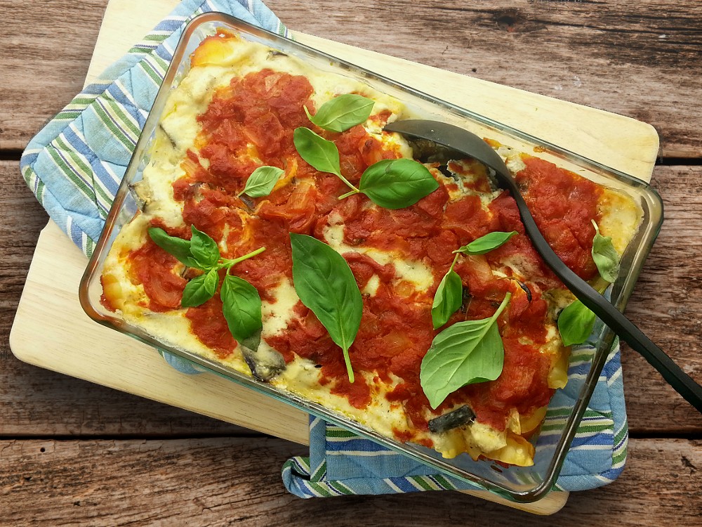 Gefüllte Pastaschnecken mit Ricotta-Tomatensauce