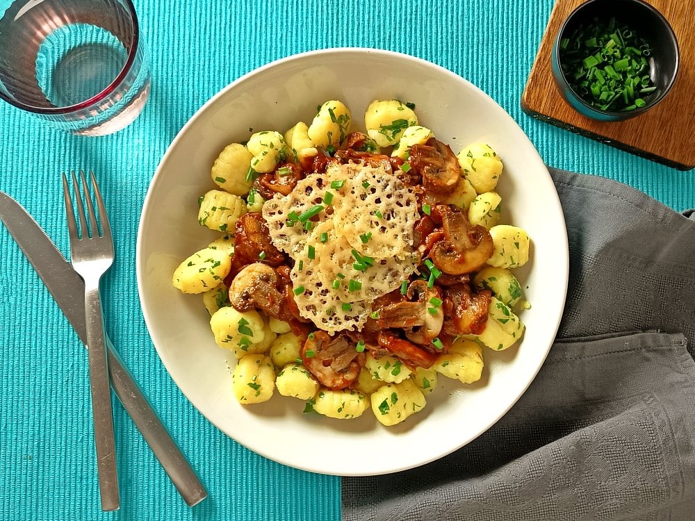 Gnocchi & Champignon-Tomatensauce