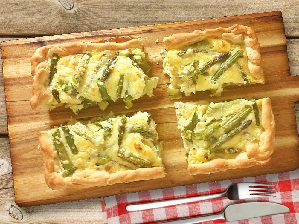 Knuspriger Spargelkuchen