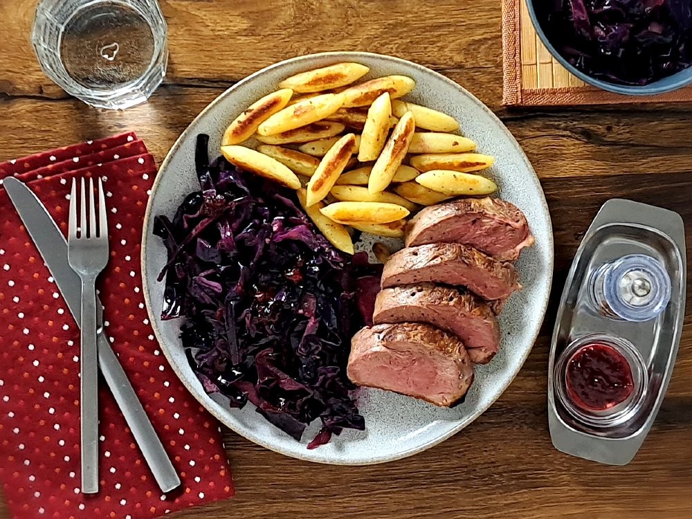 Kross gebratene Entenbrust (Abo-Premium Gericht)