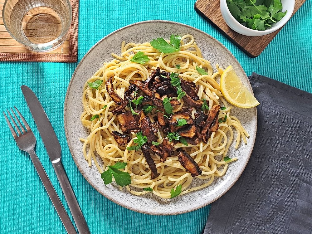 Spaghetti Carbonara Veggie Style