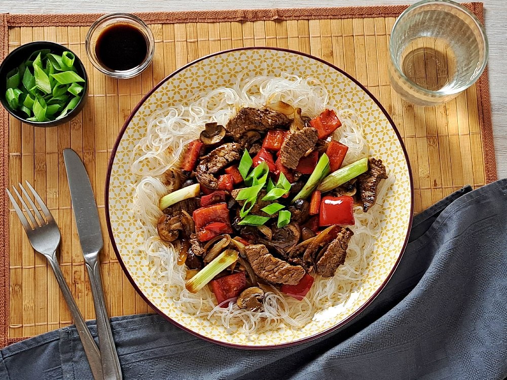 Pfefferrind-Wok (Abo-Premium-Gericht)