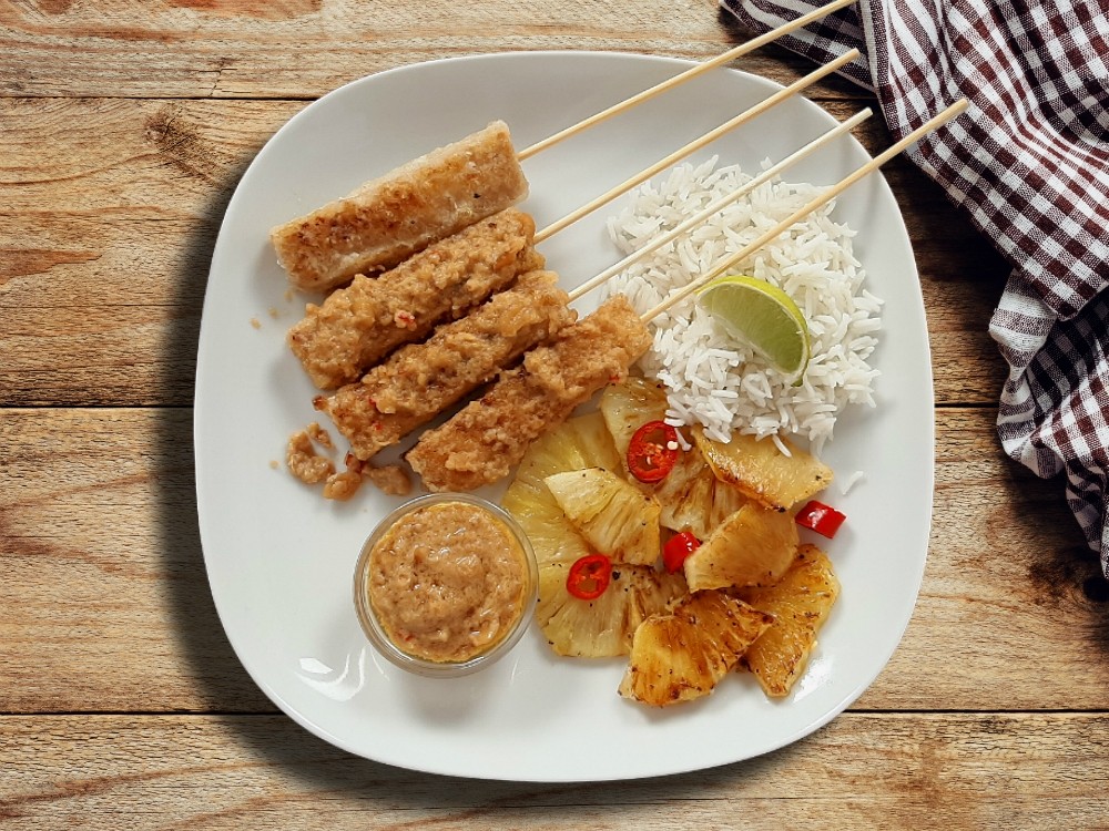 Vegane Satay-Spieße 