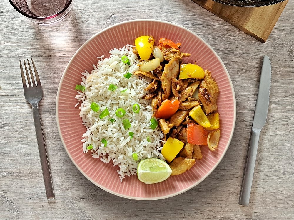 Vegane Wokpfanne mit Sojafilets