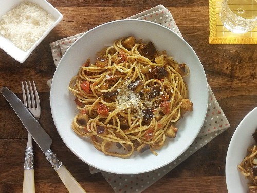 Tomaten-Auberginen-Ragout