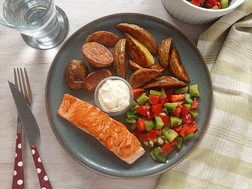 Lachsfilet mit Meerrettichcreme (Abo-Premium-Gericht)