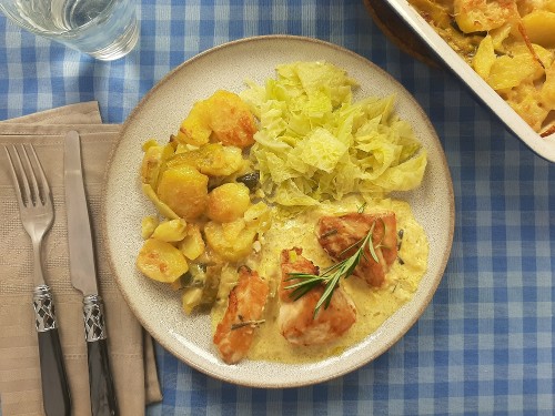 Zartes Hähnchen mit Senfsauce von Tischline
