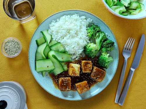 Krosser Tofu mit Glaze