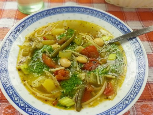 Provenzalische Bohnensuppe (vegan)