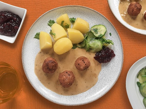 Schwedische Köttbullar veganer Art