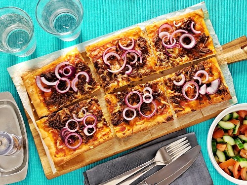 Tacokuchen mit pickled Onions