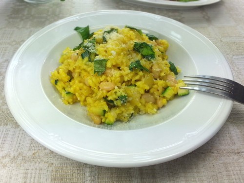 Zucchini-Safran-Risotto 