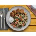 Orientalische Falafel mit Tabbouleh und Tzatziki