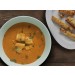 Fischsuppe mit Dill – dazu Knoblauchbrot