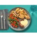Rindersteak mit Café de Paris Sauce zu Kartoffelspalten und grünen Bohnen 