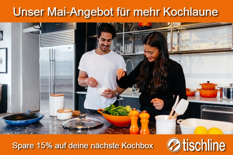 Jetzt lossparen - 15% Rabatt auf deine nächste Kochbox