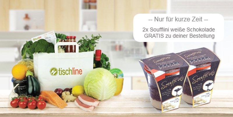 Wir schenken dir zwei Soufflinis zu deiner Kochbox